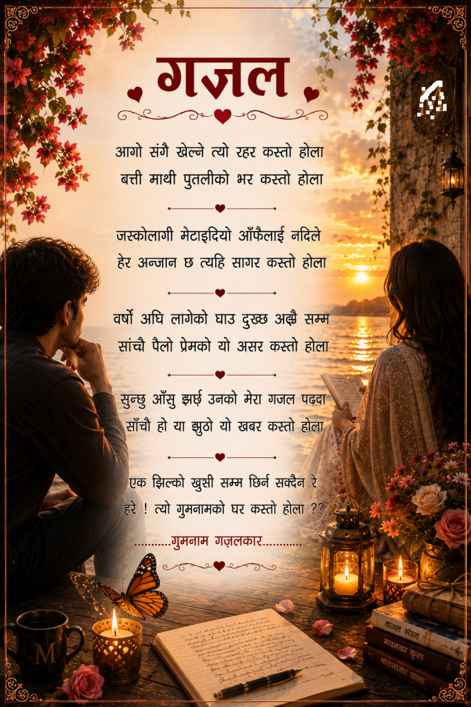 Aago sangai khelne tyo rahar kasto hola